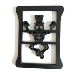 Dancing Skeleton in 3D for Jeep Wrangler Led Version JK/JKU/JL Rear Tail Light Covers (2019-2023) Led Version