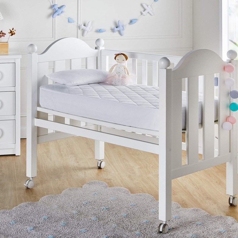 Pikolin Home – Cushioned Mattress Protector, Waterproof and Breathable, white,