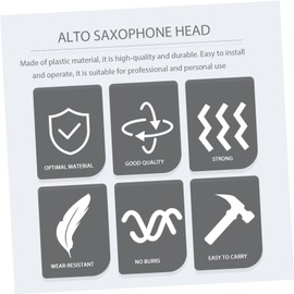 VICASKY 1pc Alto Saxophone Mouthpiece for Enhanced Sound Easy to Install Standard Replacement Lightweight Design for Beginners and Professionals