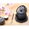 HwaGui Cast Iron Teapot Trivet with Rubber Pegs for Kitchen