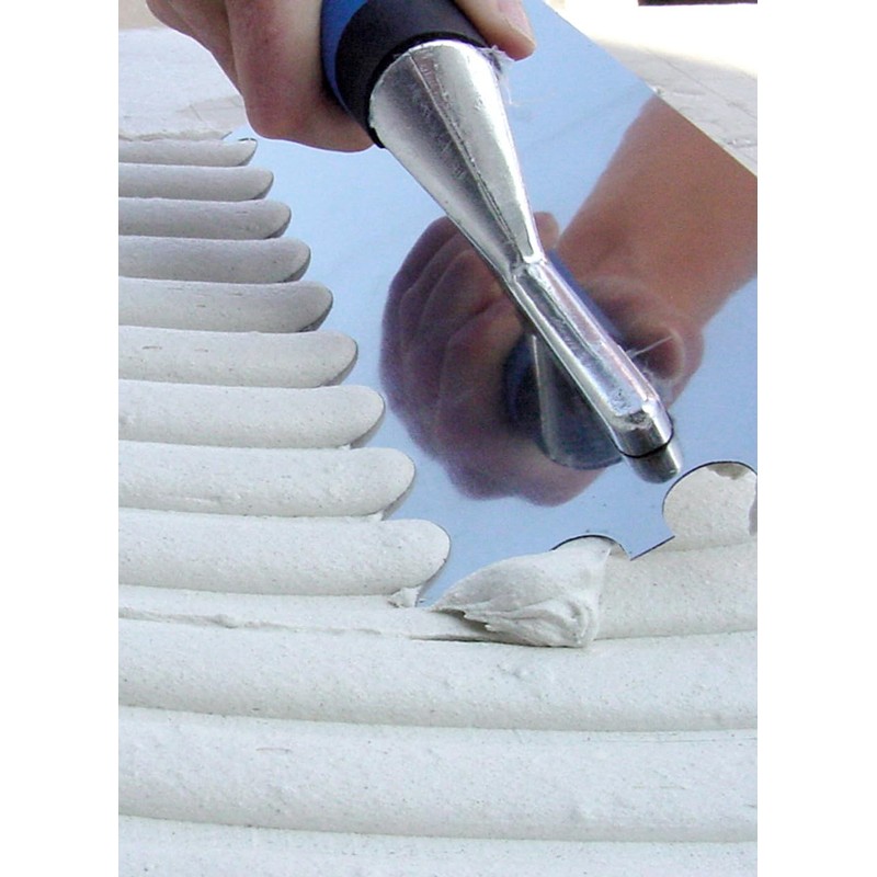 Troxell U Notch Stainless Steel Trowel - 5/8"