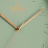 MPM Quality Design Wall Clock, Green, Modern Plastic Clock, Glass,