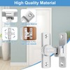 Luminous Door Bolt Sliding Lock, Pack of 2 Bedroom Snap