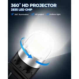 Marsauto 3157 LED Bulbs, 6000K White 300% Brighter 3156 3056 3057 4157 3047 4057 3457 LED Light Bulb for Car LED Brake Lights, Tail Lights, Turn Signal Lights, Backup Reverse Lights, Pack of 2