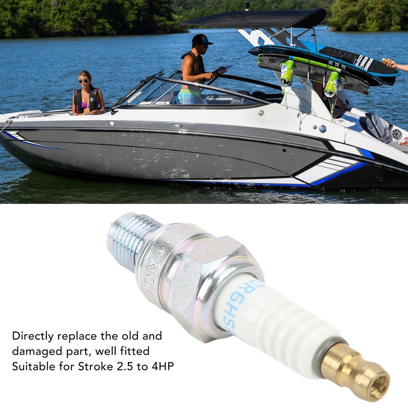 Outboard Engine Spark Plug Aluminium Alloy High Melting Point Boat