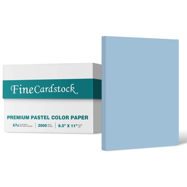 Bulk Pastel Blue 8.5" x 11 Inches Card Stock Paper,