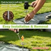 Yalumo Landscape Fabric Pins 120 Pcs, Thickened 8 Gauge Galvanized