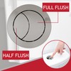 SPARES2GO Universal Toilet Cistern Dual Flush Push Button Kit for