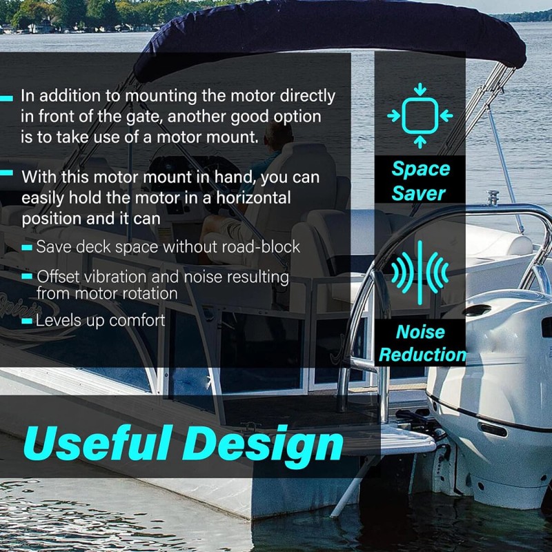 for Newport Vessels Pontoon Trolling Motor Mount Deck Bracket shaft