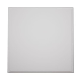 3 1/2"W x 3 1/2"H x 7/8"P Americraft Solid Paint Grade Wood Standard Smooth Rosette with Decorative Edge, Primed Pine