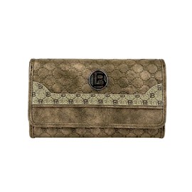 Laura Biagiotti Women's PU Leather Wallet with Gift Box, Big Maila Dark Head, Modern