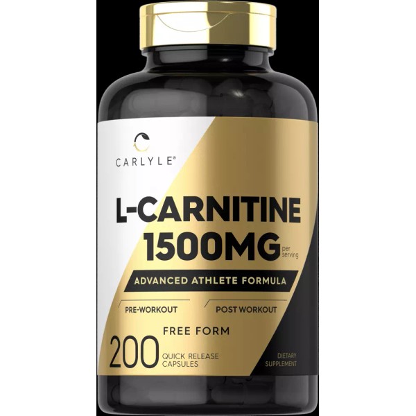 Carlyle L-Carnitine 2175mg | 200 Capsules | Advanced Athlete Formula