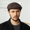 Wool Blend Mens Newsboy Caps, Classic Flat Cap Ivy Cabbie