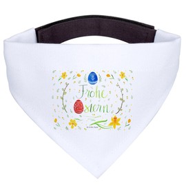 Mr. & Mrs. Panda Dog Bandana S Happy Easter Gifts, Easter Decoration, Gift, Easter Egg, Willow Kitten Lettering, Easter Greetings, Gift for Easter, Small Dogs, Easter Decoration, Small, Easter Nest