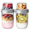 ComSaf 2-Pack 20 oz Overnight Oats Containers with Lids On-The-Go
