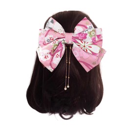 EZ PEACH Bowknot Hair Ornament, Ribbon, Hakama, Coming-of-age Ceremony, Graduation Ceremony, Dried Flower, Kimono, Kimono, Hakama, Headdress, Wedding, Shichi-Go-San Birthday, Japanese, Girl,