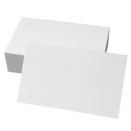 BAY LETTERPRESS Blank Cards, Business Card Size, White, Fine Paper, 100 Sheets, 3.6 x 2.2 inches (91 x 55 mm)