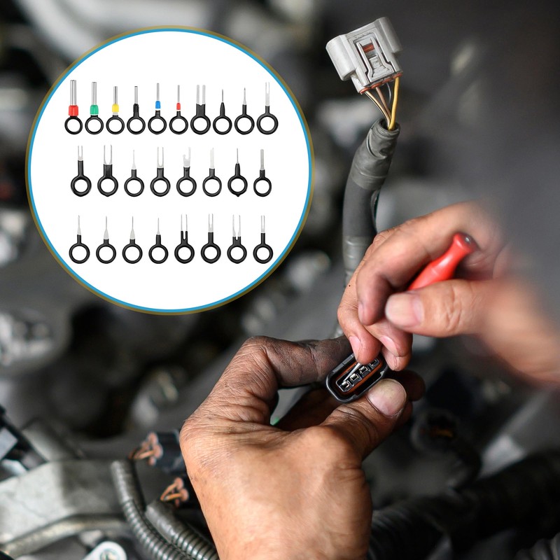 A ABSOPRO Terminal Removal Tool Assortment Kit Wire Connector Terminal