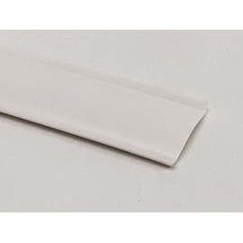 LPC White RV Camper Trailer Vinyl 7/8" x 50' Flat Insert Trim Mold Flexible Screw Cover