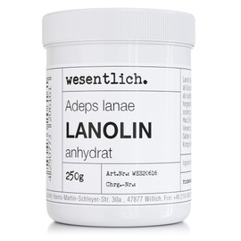 Lanolin wool fat anhydrate 250 g – water-free and hardly any odour – wool wax from wesentlich.