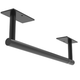 WZKALY Paper Towel Holder Under Cabinet, Self Adhesive or Wall Mounted SUS304 Stainless Steel Paper Towel Holder for Kitchen, Bathroom, Farmhouse, Barbecue and Laundry (Matte Black)