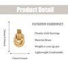 GAOKOXI Gold/Silver Statement Geometric Earrings for Women Chunky Gold Knot