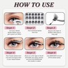 Cluster Lashes,Lankiz Individual Eyelashes C Curl 10-16mm Reusable DIY Individual