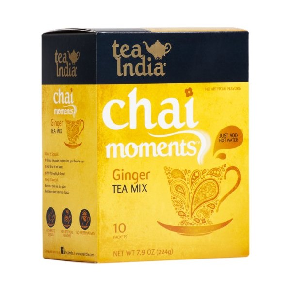 Tea India Chai Moments Tea Mix, Ginger, 7.9 Ounce