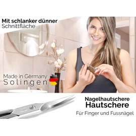 Cuticle Scissors Cuticle Scissors Made in Germany with Sharp Curved Cutting Surface Manicure Scissors with Extra Fine Tip for Shortening Cuticles