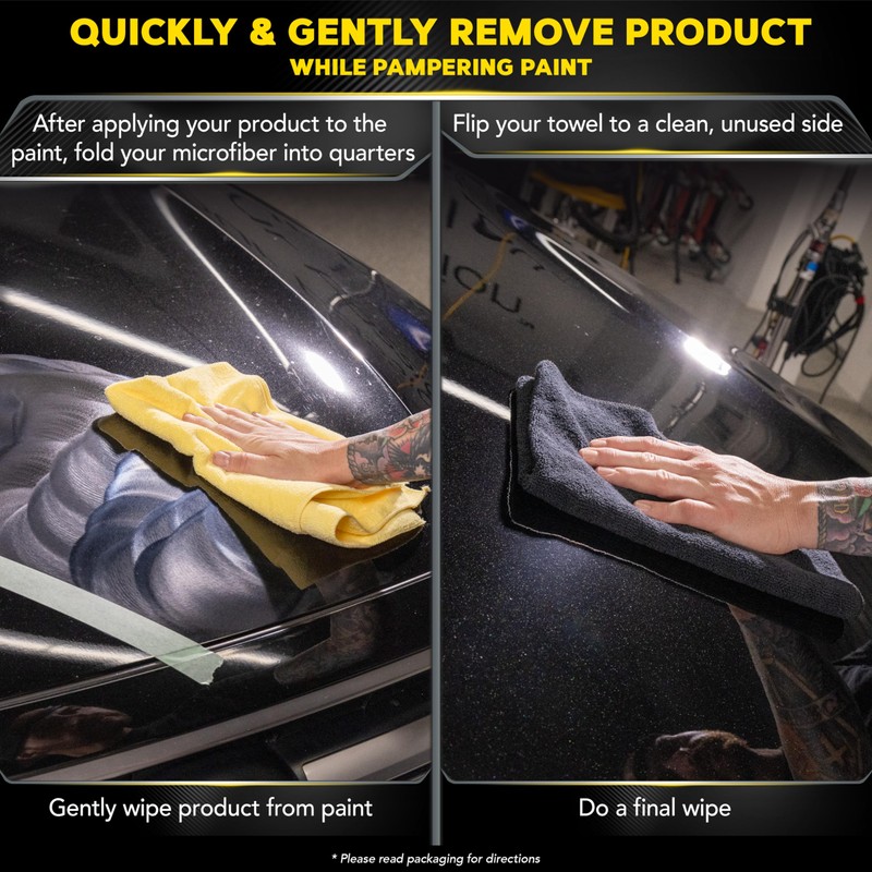Meguiar's Supreme Shine Microfiber Towels for Cars, Ultra-Plush Car Microfiber