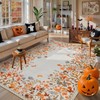 Wonnitar Fall Washable 8x10 Rug for Living Room, Soft Boho