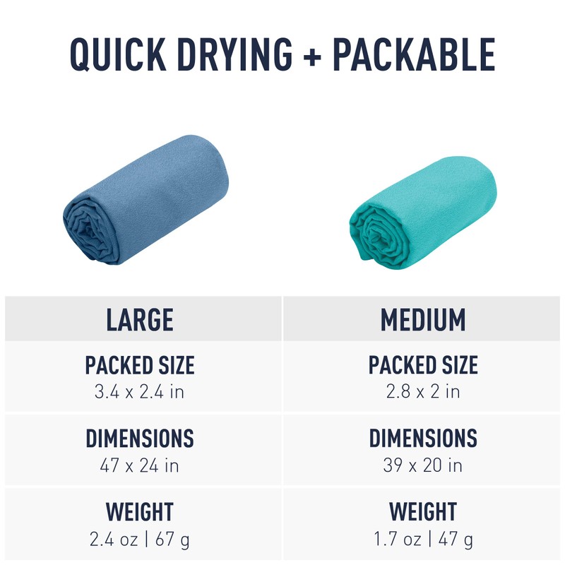 SEA TO SUMMIT ST82764 Airlight Towel, M, Moonlight