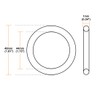 sourcing map Pack of 10 Rubber Rings O-Rings Metric Sealing