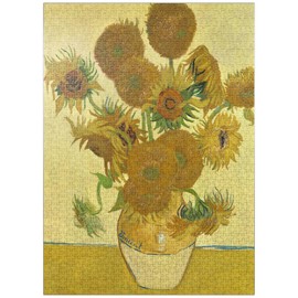 MyPuzzle Vincent Van Goghs Sunflowers 1888 - Premium 1000 Piece Jigsaw Puzzle for Adults