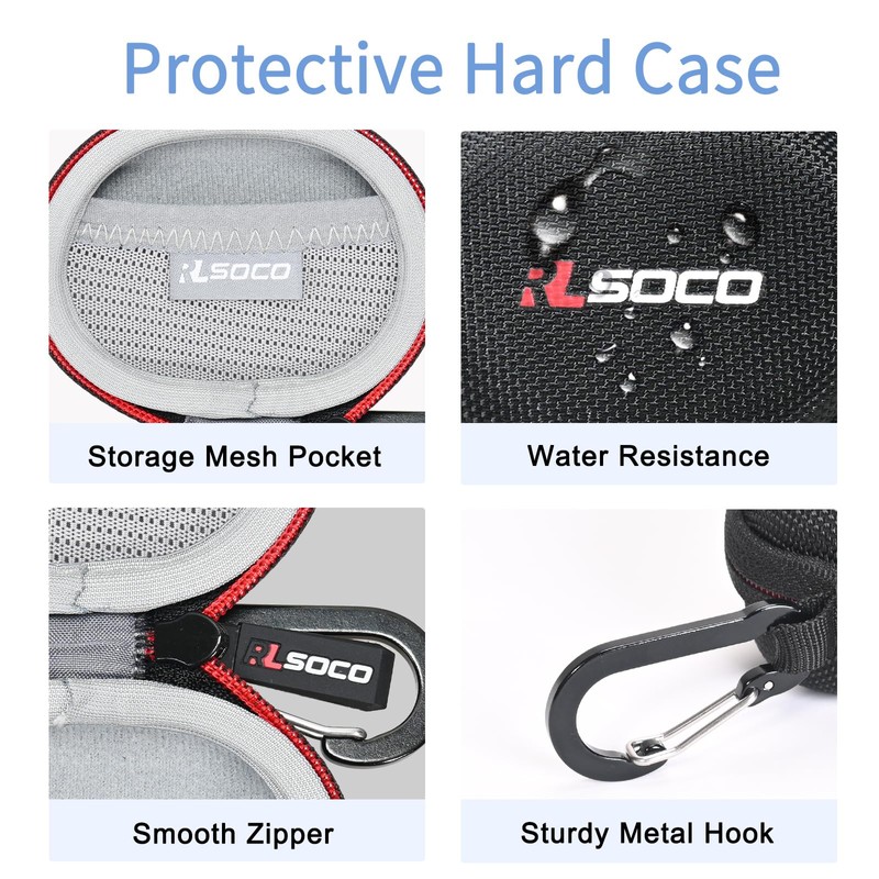 RLSOCO Case for SoundPEATS PearlClip Pro/POP Clip/Air3 Deluxe HS/Free2 Classic