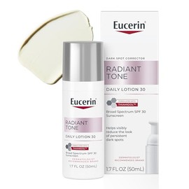 Eucerin Radiant Tone - Loción facial diaria con SPF 30, corrector de manchas oscuras con tiamidol, ayuda a reducir visiblemente el aspecto de las manc