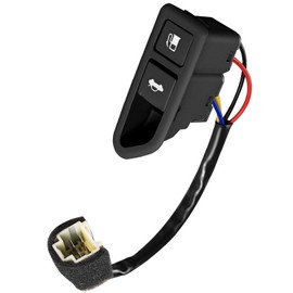 Trunk Lid Switch Fuel Door Opener Fit for Hyundai Sonata 2008-2010, Replace 935553K500 93555-3K500, Black Release Button