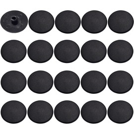 cyclingcolors 20x Screw Cover Cap Black Plastic Hexagon Allen Head Hole Socket Hex Protector Furniture Screws caps SW4