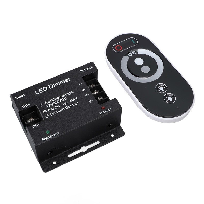 LED Light Strip Dimmer Switch DC 12V 24V 18A RF