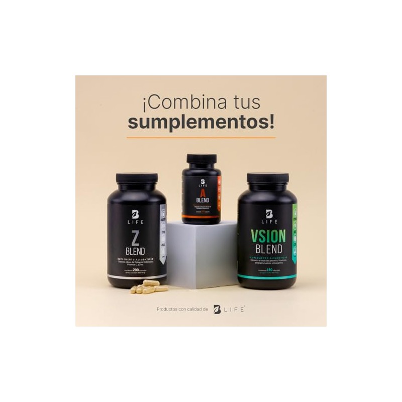 Camomila Luteína Zeaxantina 180 Cápsulas 1000 Por Porción Vitamina Zinc