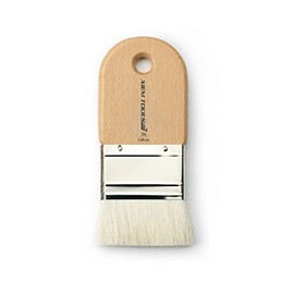 Xiem Tools Handcrafted Short Cut Glaze Brush for Pottery and Ceramics (2 inches)