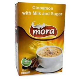 Generic Mora Cinnamon With Milk And Sugar (3x1) Tea Instant Chai Natural Egyptian Egypt Arabic Oriental No Preservatives Non Gmo Kosher Halal (1 Pack = 10 Sachets x (0.7 oz / 20 gm)) مورا قرفة