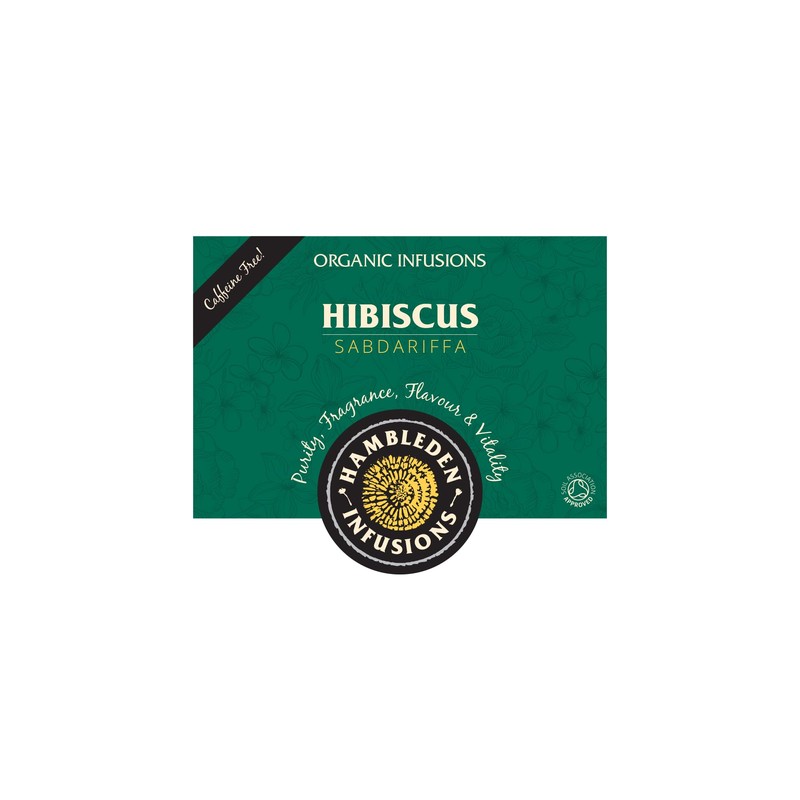 Hambleden Herbs Organic Hibiscus Loose Leaf Infusion 50g (6 x