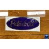 Peterbilt Purple/Chrome OEM replacement Peterbilt decal emblem genuine size &