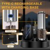EIHO Electric Salt and Pepper Grinder Set USB Rechargeable, Upgraded