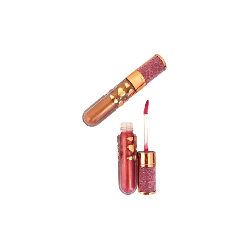 Caja De 24 Gloss Labios Brillantes Con Color Hidratantes