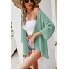 Ietaoo Women's Long Cardigan Floral Kimono Cardigan Summer Boho 3/4