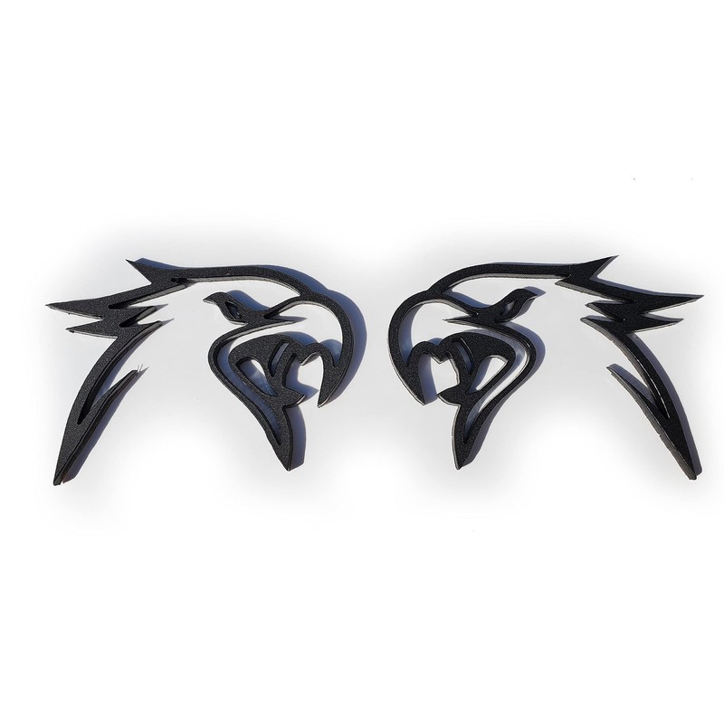 Factotum MotorSports Custom HELLHAWK Emblem for Trackhawk Fender Badge Hellcat