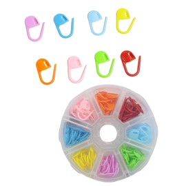104PCS Locking Stitch Markers, Multicolored Knitting Crochet Counter Stitch Needle Clip with Compartment Box for Handwork Knitting Craft (Mixed Color)