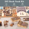 DIY Miniature Book Nook Kit Booknook - 3D Model Wooden